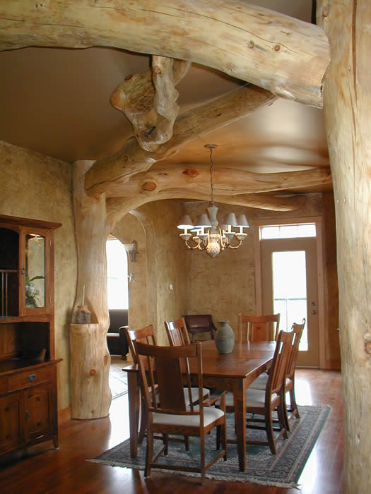 A Timber Frame Dining Room