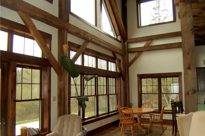 Heritage reclaimed timber frame home