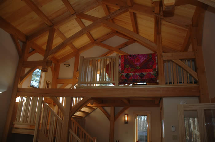 Oak timber frame great room