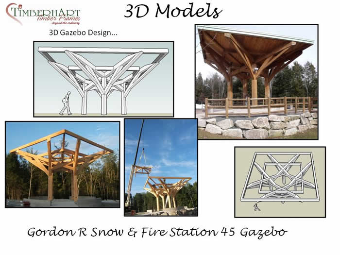 3D Models for Gordon R Snow fire station 45 hemlock gazebo