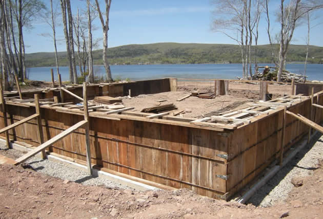 Getting ready for the install of the timber frame