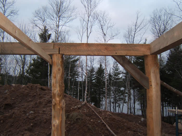 Getting the wall framed up