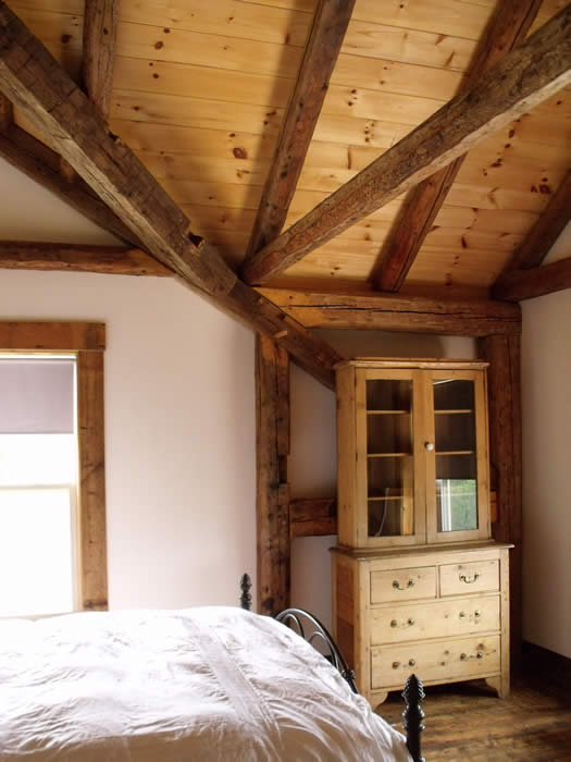 Heritage timber frame bedroom