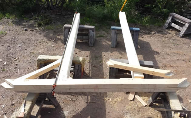 Prefit of Collar tie and post