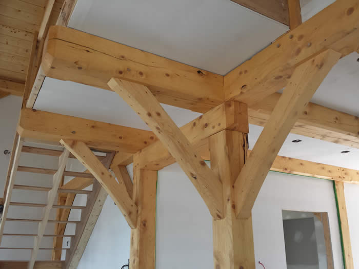 The Install of the Spruce Timber Frame