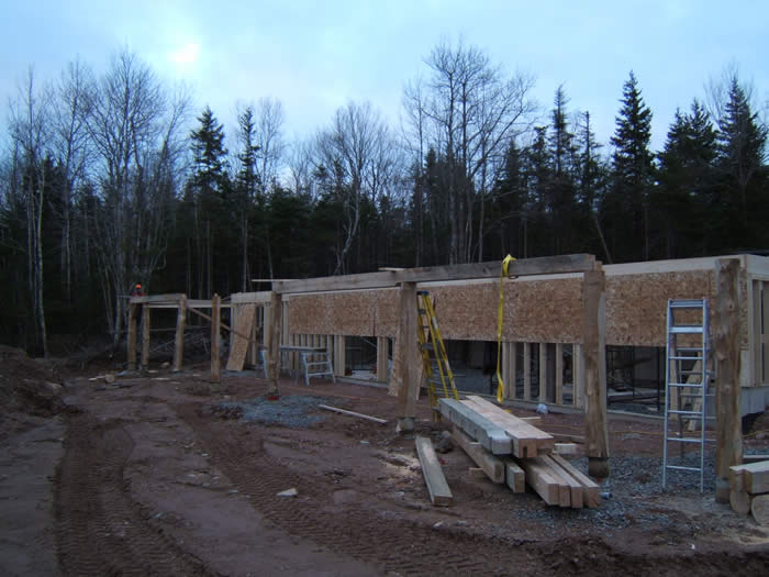 /The site for the timber frame
