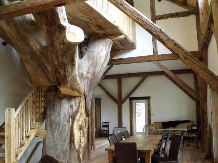 Timber Frame dinning area