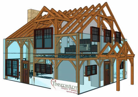 Timberhart Timber Frame 31x37 ISO_Entry