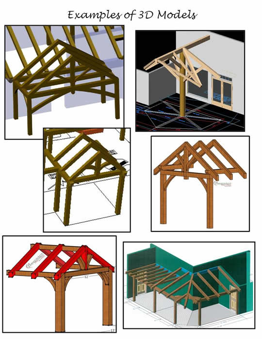 3D Models of Timber Frame Entrance Ways