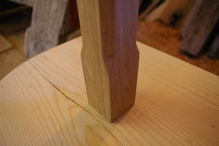 Oak Spindle for the Hemlock Stairs