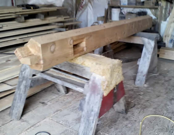 Cedar posts for decking