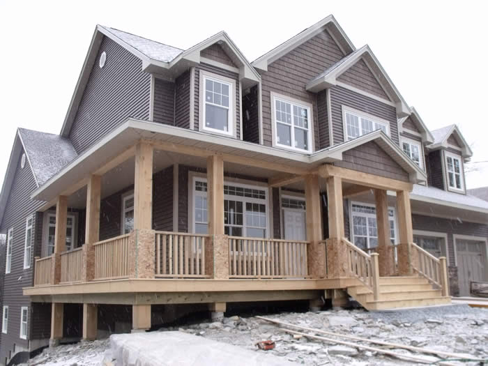 Hemlock Timber Frame Entry