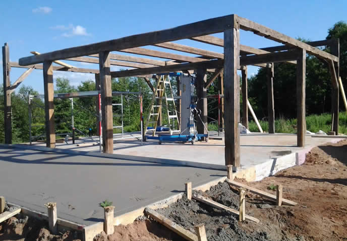 Main part of the Heritage timber frame