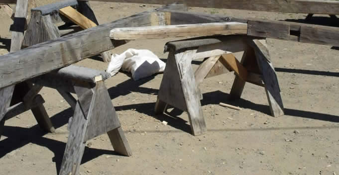 Reclaimed Heritage Timber Frame Bent prefitted