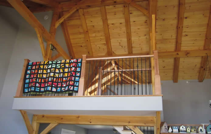 Pine Timber Frame Loft