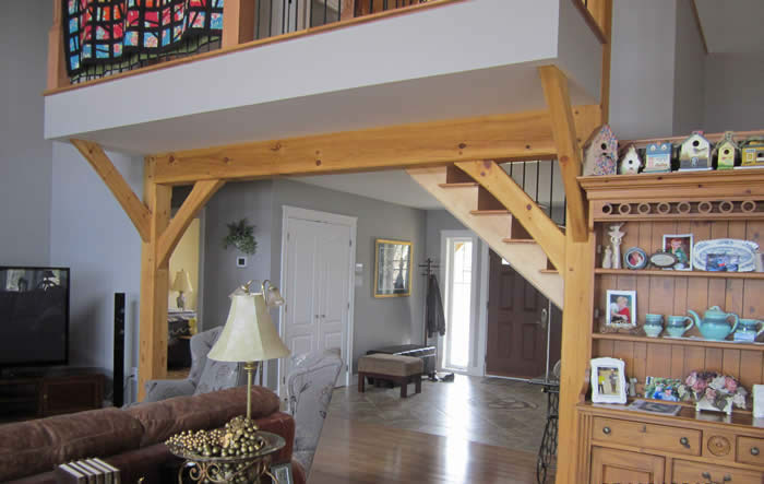 Pine Timber Frame interior