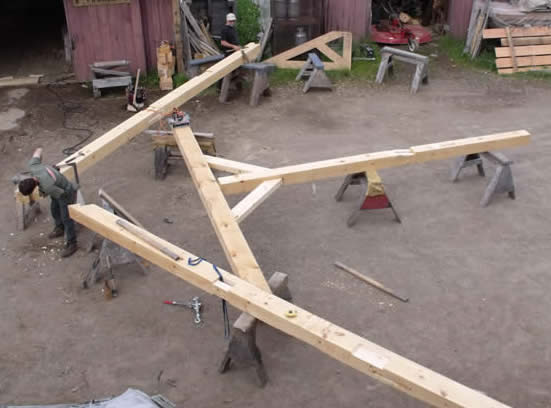 Pre-fitting large bent