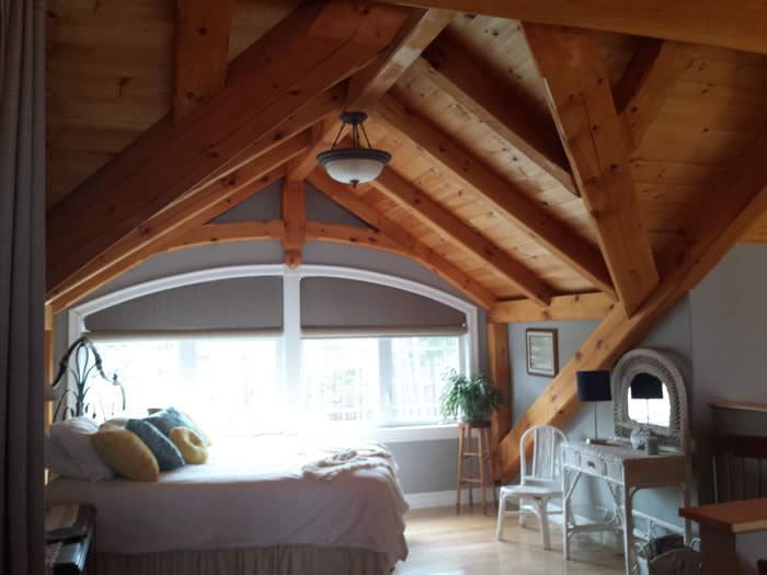Timber Frame Pine Bedroom