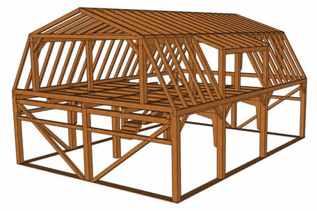 3D Timber Frame Model